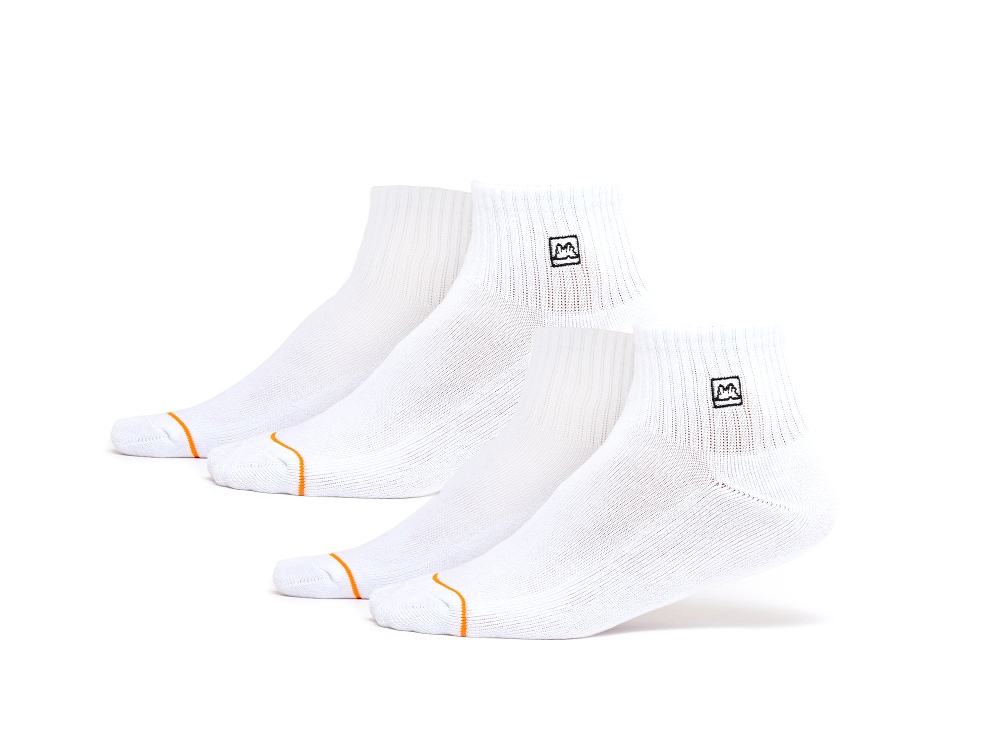 Calcetin Corto Gangsta Ankle Corto 2 pack Unisex Blanco