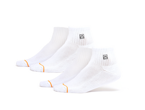 Calcetin Corto Gangsta Ankle Corto 2 pack Unisex Blanco