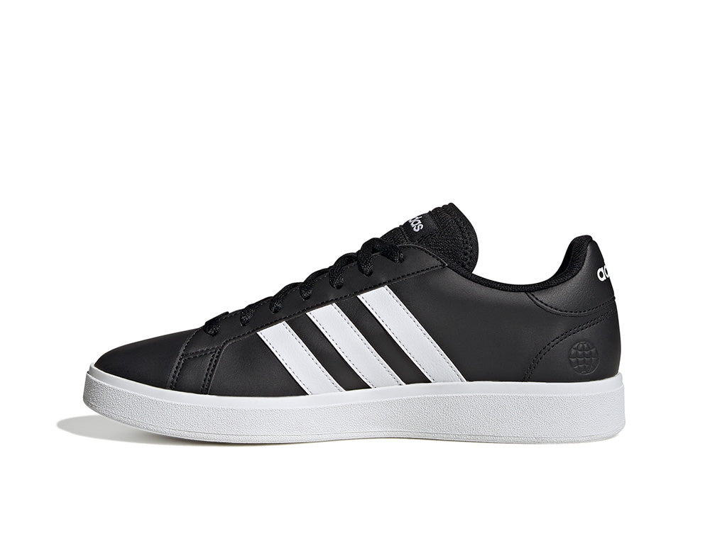 Zapatilla Adidas Grand Court Base 2.0 Hombre Negro - Blanco