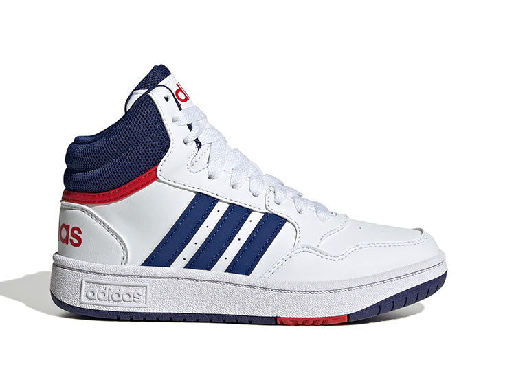 Zapatilla Adidas Hoops 3.0 Mid Junior Blanco Real Kicks