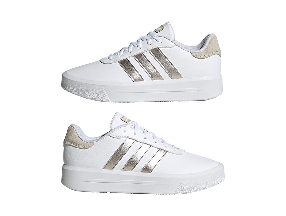 Zapatilla Adidas Court Plataforma Mujer Blanco Real Kicks