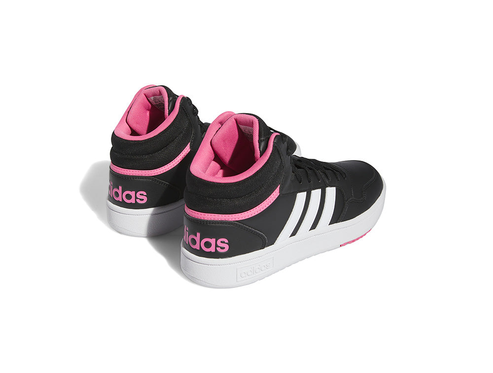 Zapatilla Adidas Hoops 3.0 Mid W Cuero Mujer Negro