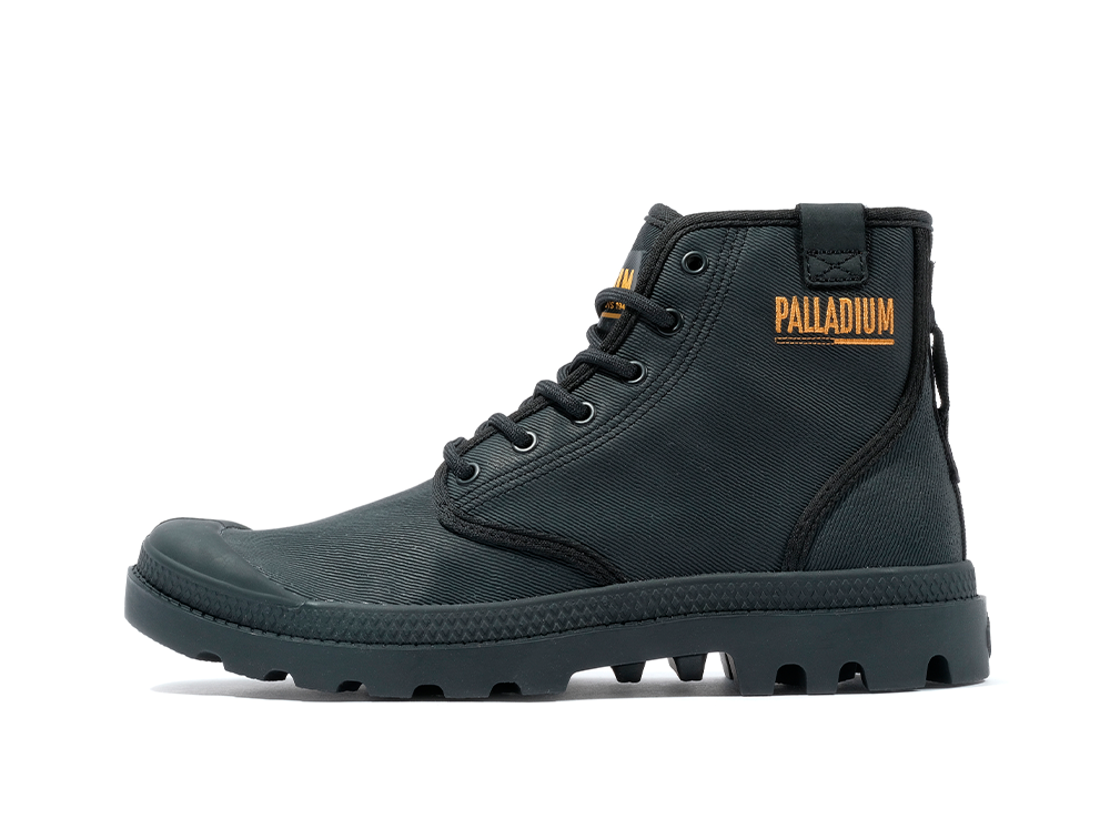 Zapatillas Palladium Pampa Hi Coated Unisex Negro