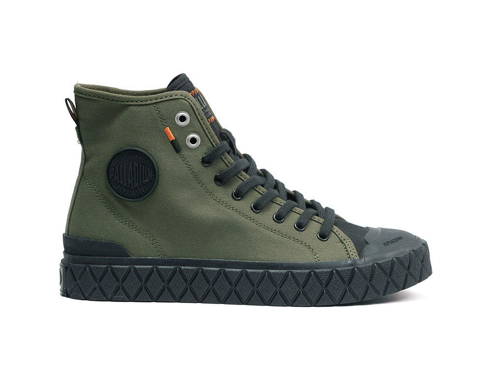 Zapatilla Palladium Palla Ace Mid Hombre Verde - Suela Negro