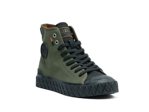 Zapatilla Palladium Palla Ace Mid Hombre Verde - Suela Negro