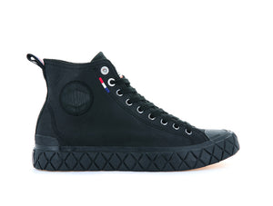 Zapatilla Palladium Palla Ace Mid Cuero Unisex Mono Negro