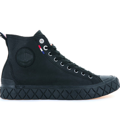 Zapatilla Palladium Palla Ace Mid Cuero Unisex Mono Negro