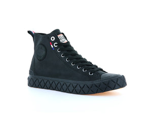 Zapatilla Palladium Palla Ace Mid Cuero Unisex Mono Negro