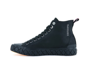 Zapatilla Palladium Palla Ace Mid Cuero Unisex Mono Negro