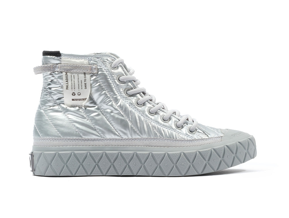 Zapatilla Palladium Palla Ace Re-Quilt Metal Mujer Gris