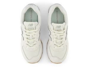 Zapatilla New Balance 574 Hombre Beige - Blanco - Suela Gum