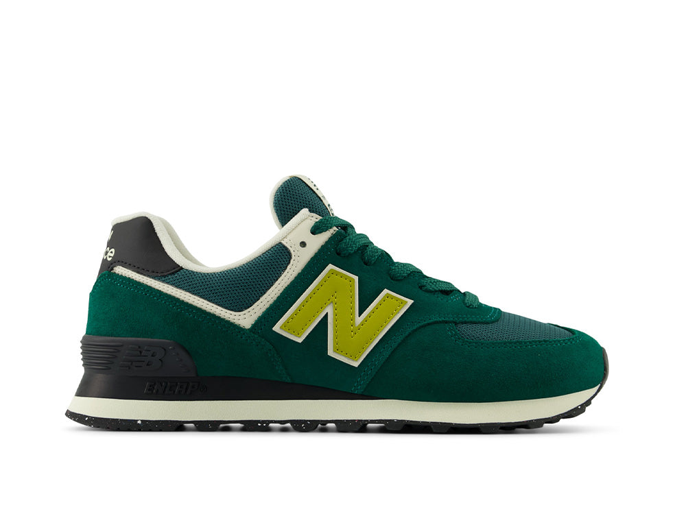 Zapatilla New Balance 574 Hombre Verde - Amarillo - Negro