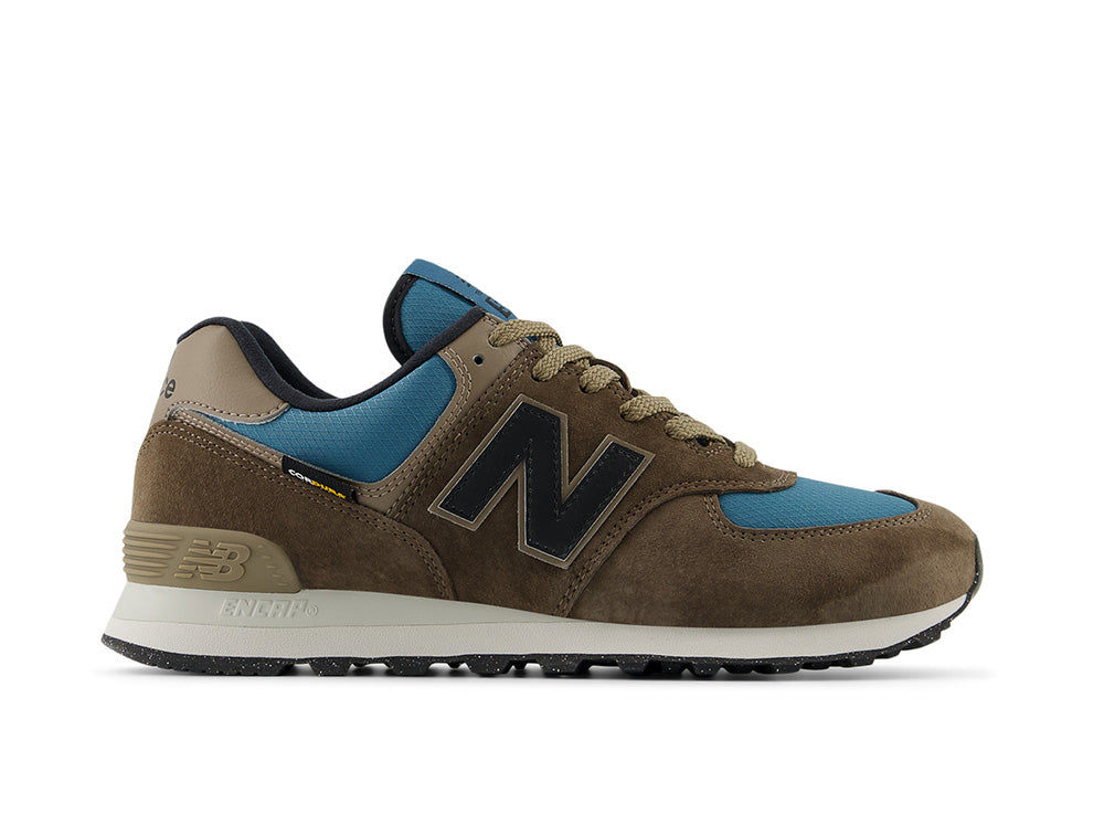 Zapatilla New Balance 574 Hombre Cafe - Celeste