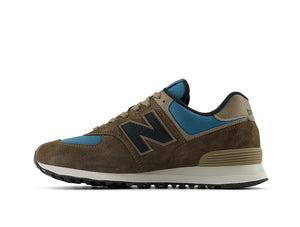 Zapatilla New Balance 574 Hombre Cafe - Celeste