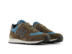 Zapatilla New Balance 574 Hombre Cafe - Celeste