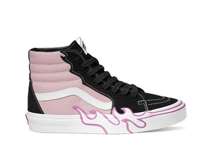 Zapatilla Vans Sk8-Hi Flame Mujer Rosado