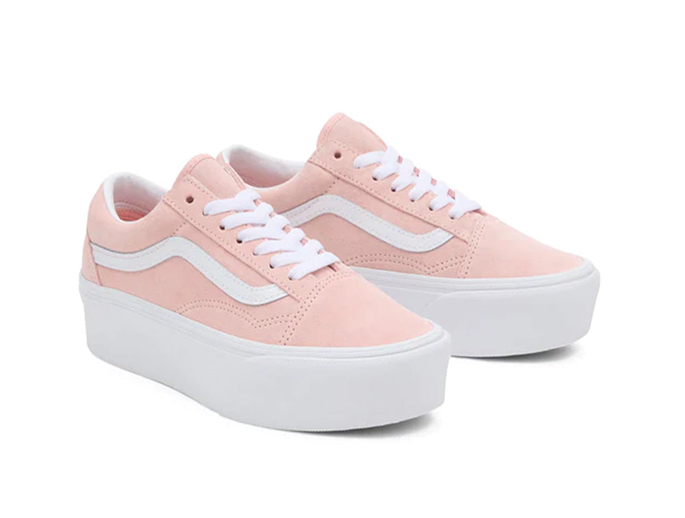 Zapatilla Vans Old Skool Stackform Mujer Rosado Real Kicks