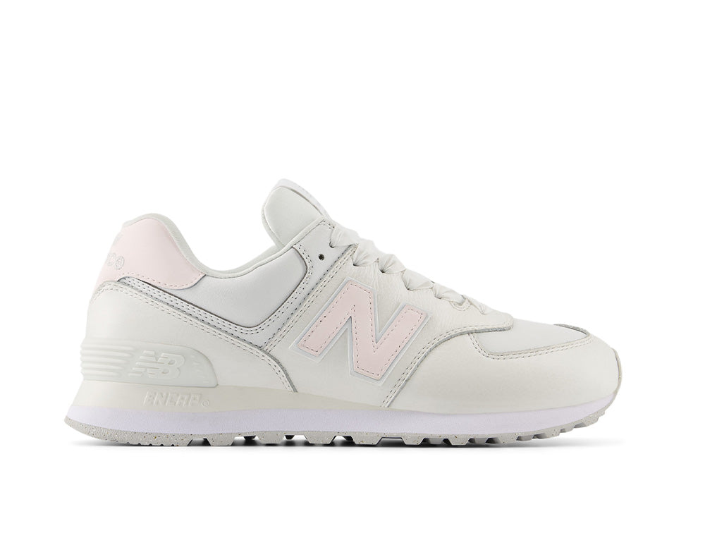 Zapatilla New Balance 574 Mujer Blanco - Rosado