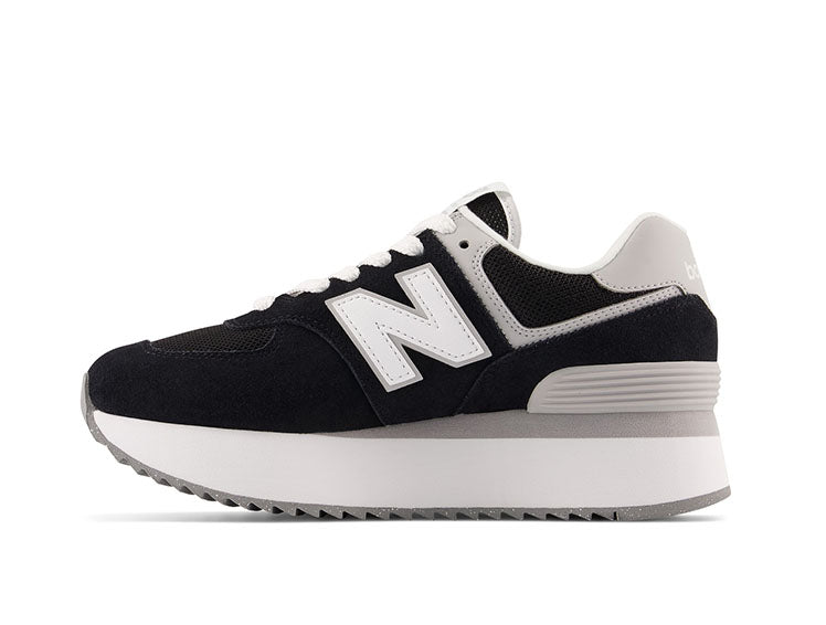 Zapatilla New Balance 574 Stacked Mujer Negro