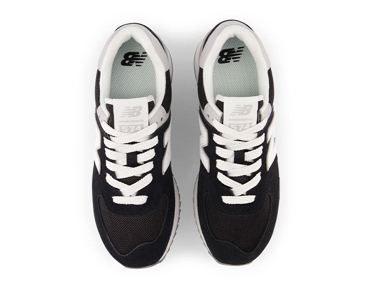 Zapatilla New Balance 574 Stacked Mujer Negro Real Kicks