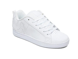 Zapatilla Dc Court Graffik Mujer Mono Blanco