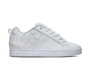 Zapatilla Dc Court Graffik Mujer Mono Blanco