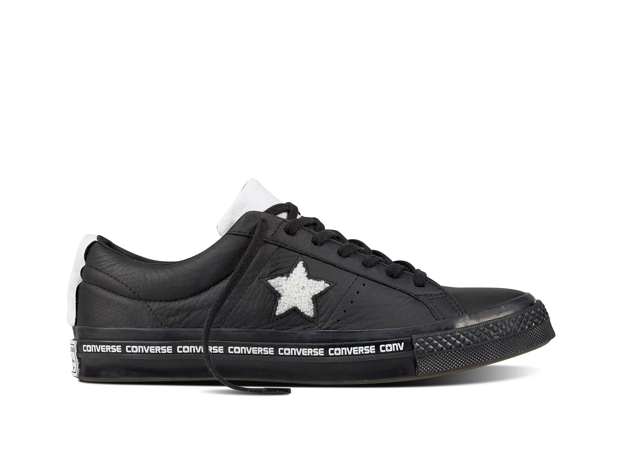 Zapatilla Converse One Star Ox Lthr Converse Bk/Wht/Bk