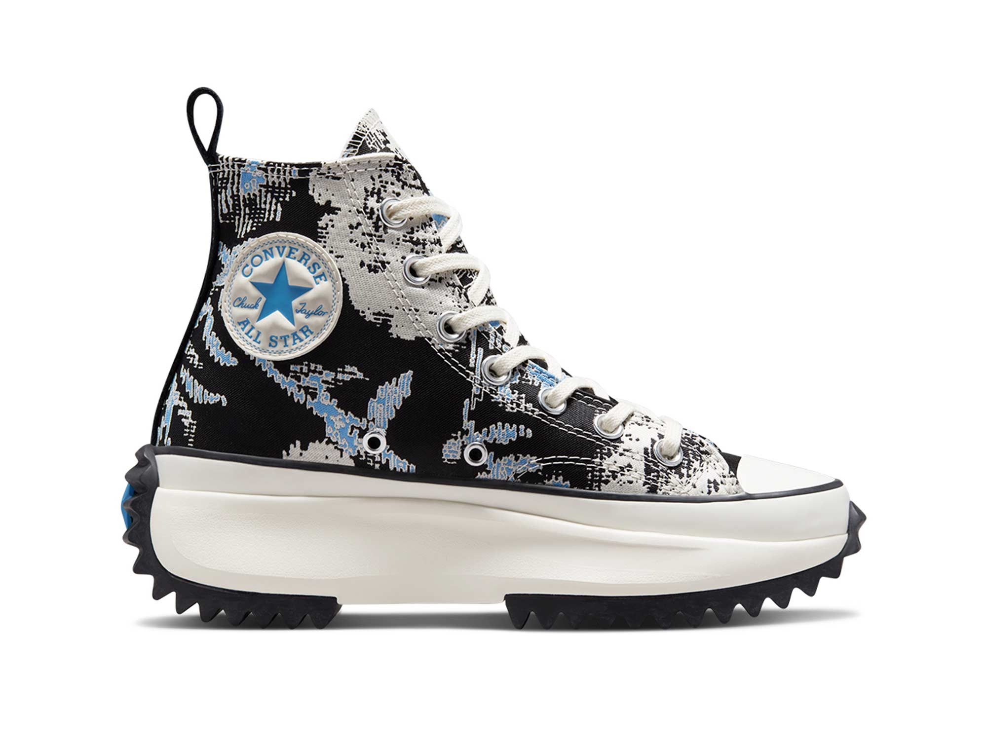 Zapatilla Converse Run Star Hike Hi Hybrid Floral Mujer Azul