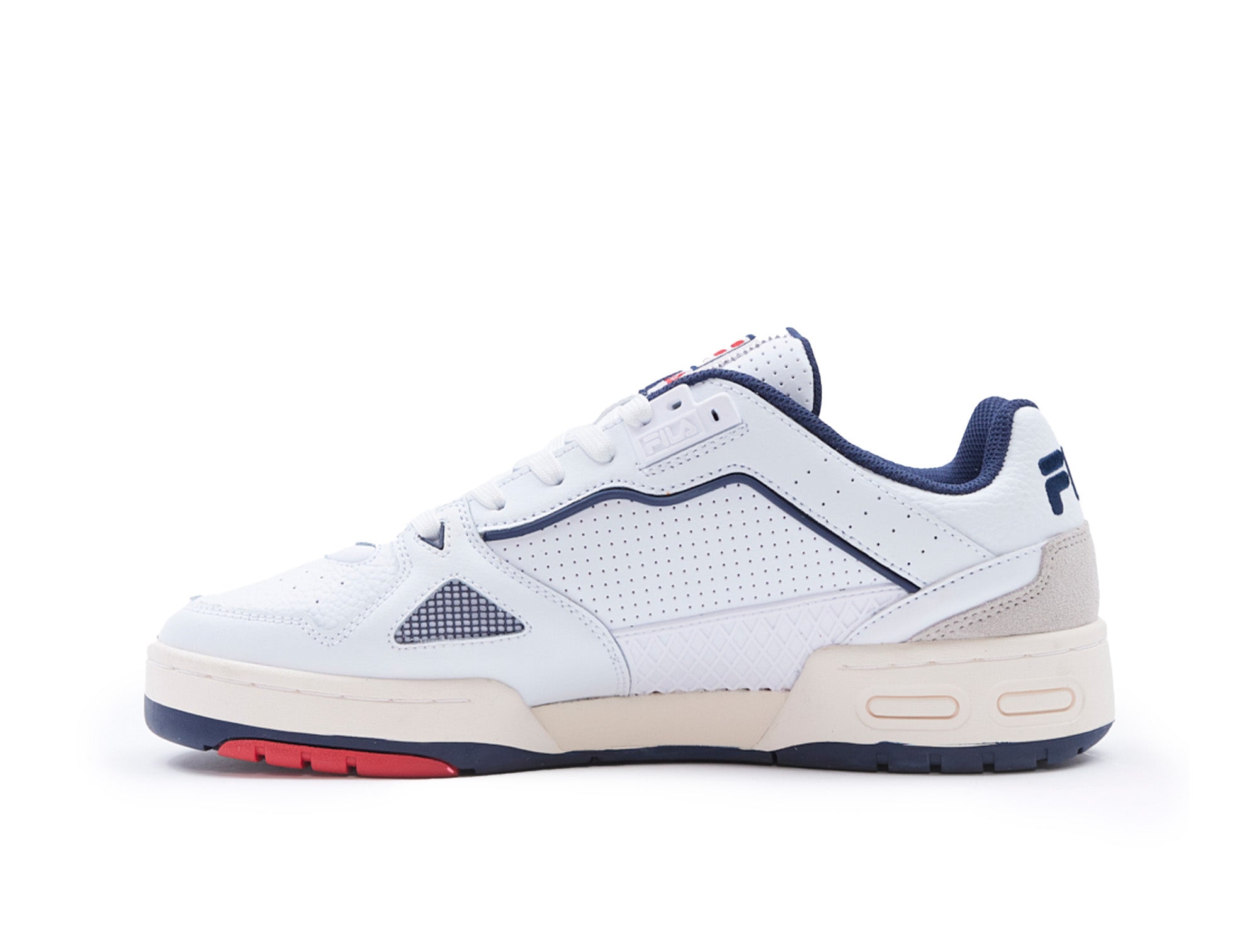 Zapatillas Fila Teratach 600 Cuero Hombre Blanco Azul