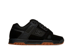 Zapatilla Dc Stag Hombre Negro - Suela Negro Gum