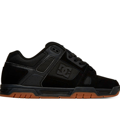 Zapatilla Dc Stag Hombre Negro - Suela Negro Gum