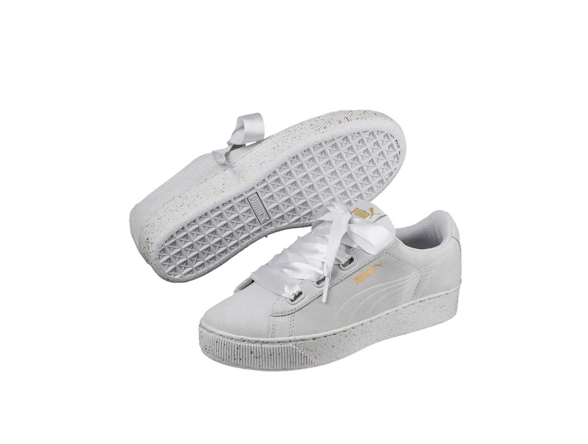 Zapatilla Puma Vikky Plataforma Mujer Blanco