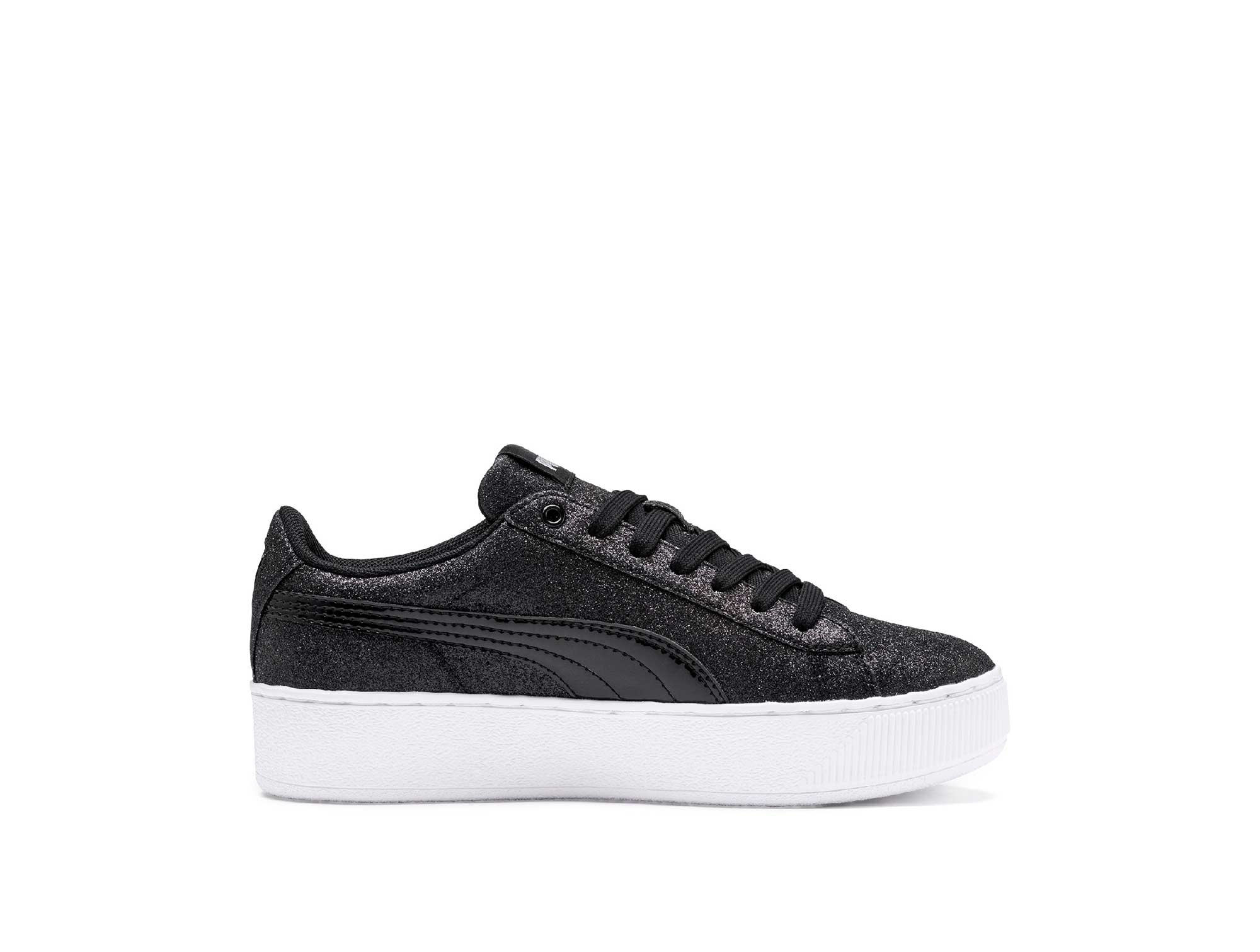 Zapatilla Puma Vikky Plataforma Cadete Negro