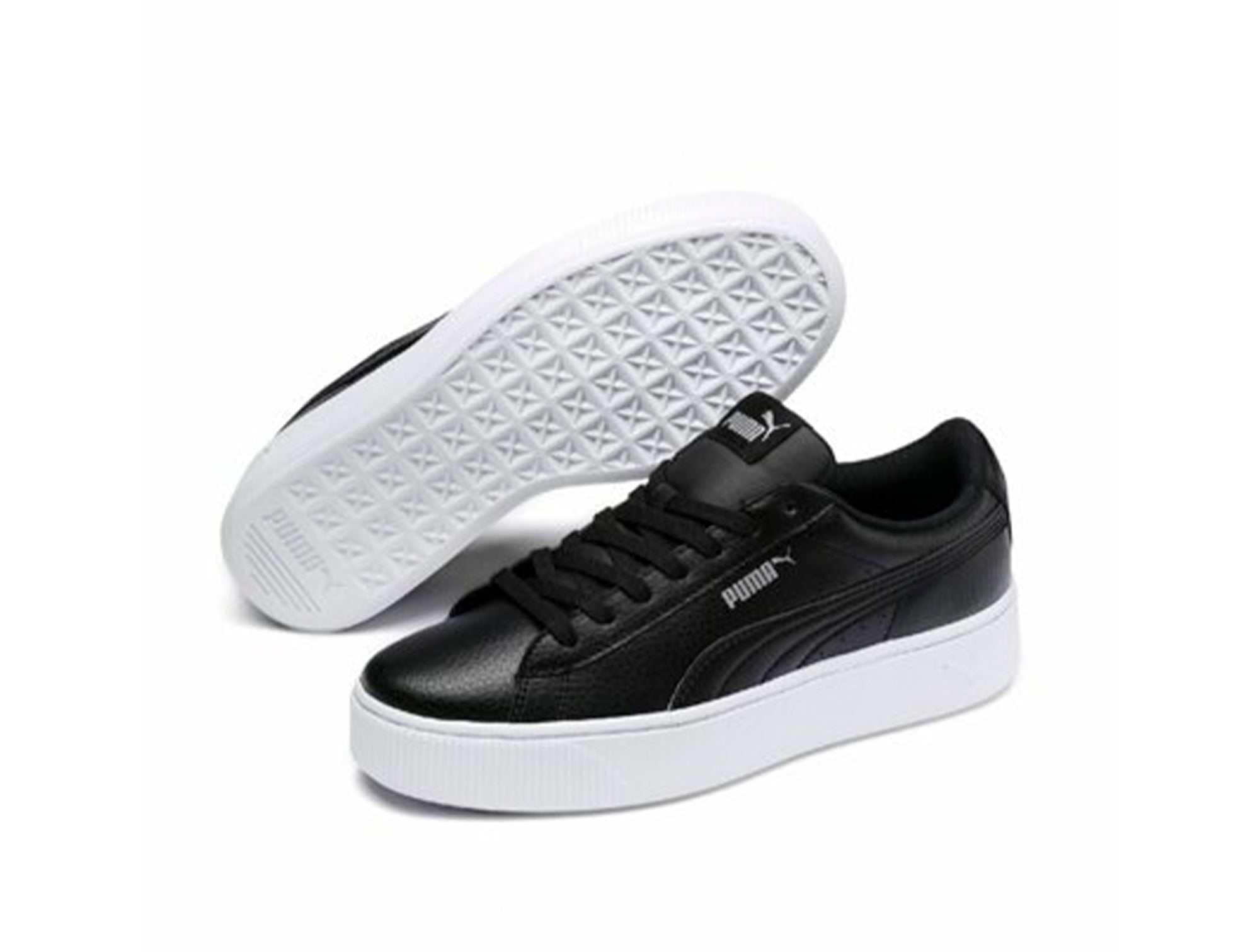 Zapatilla Puma Vikky Stacked Plataforma Mujer Negro