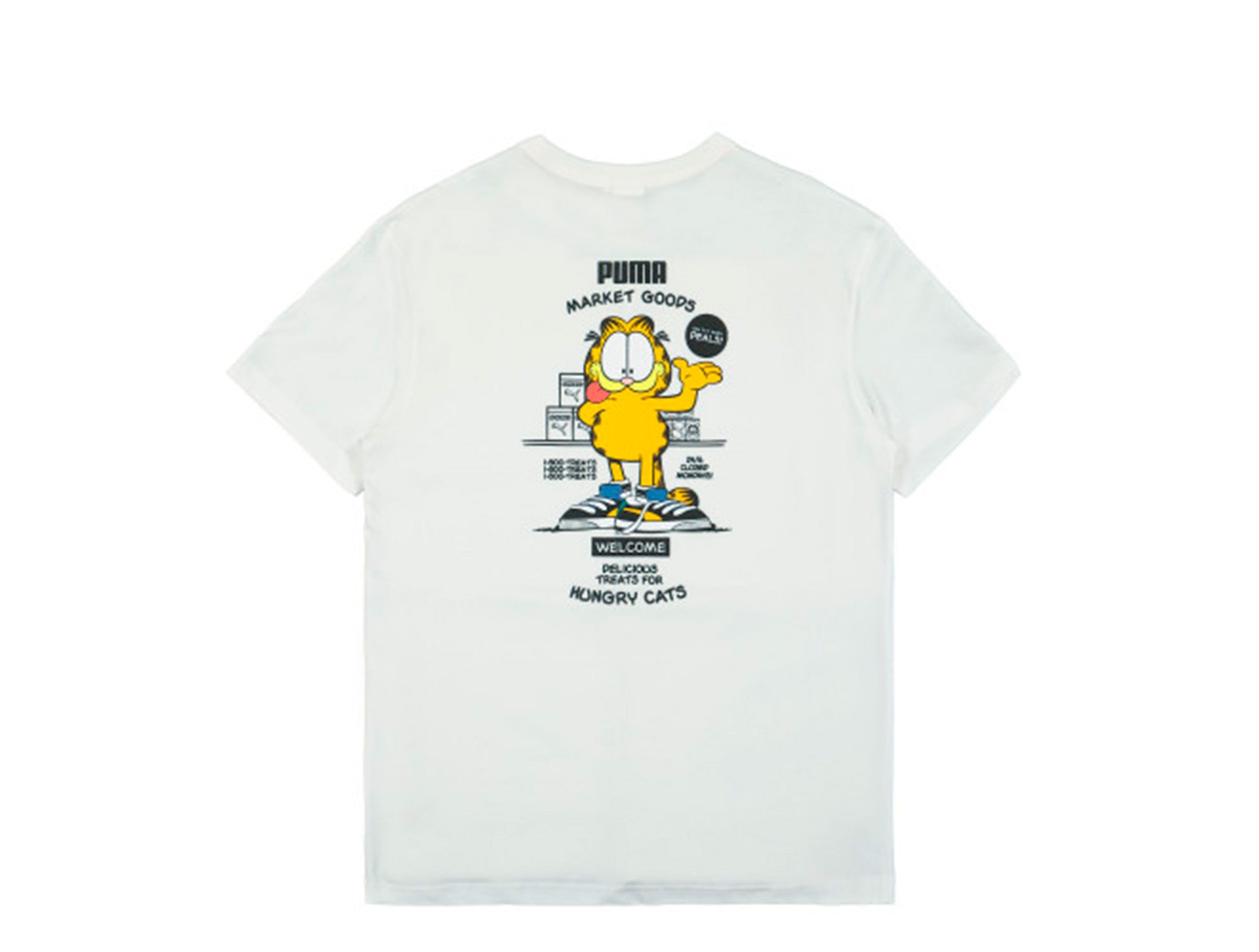 Polera Puma Garfield Graphic Hombre Blanco