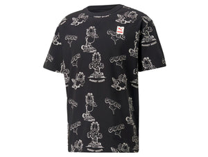 Polera Puma Garfield Aop Hombre Negro