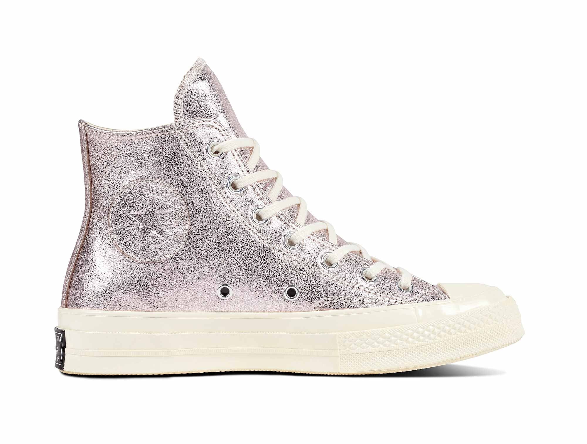 Zapatilla Converse Chuck Taylor 70 Hi Mujer Plateado