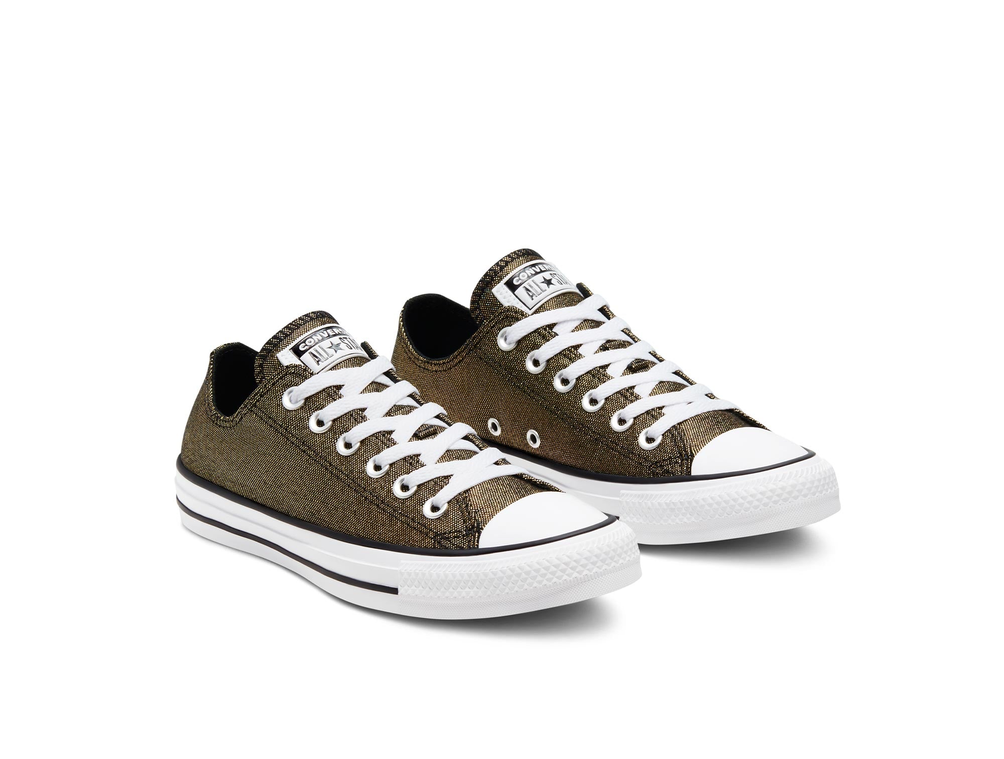 Converse top mujer doradas