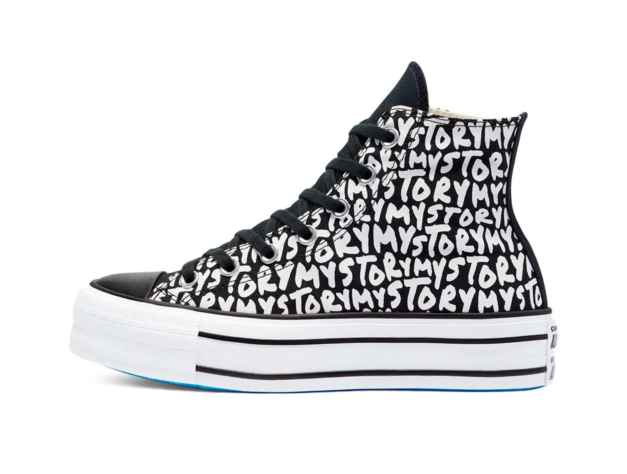 Zapatilla Converse C/T Plataforma Hi My Story Mujer Negro