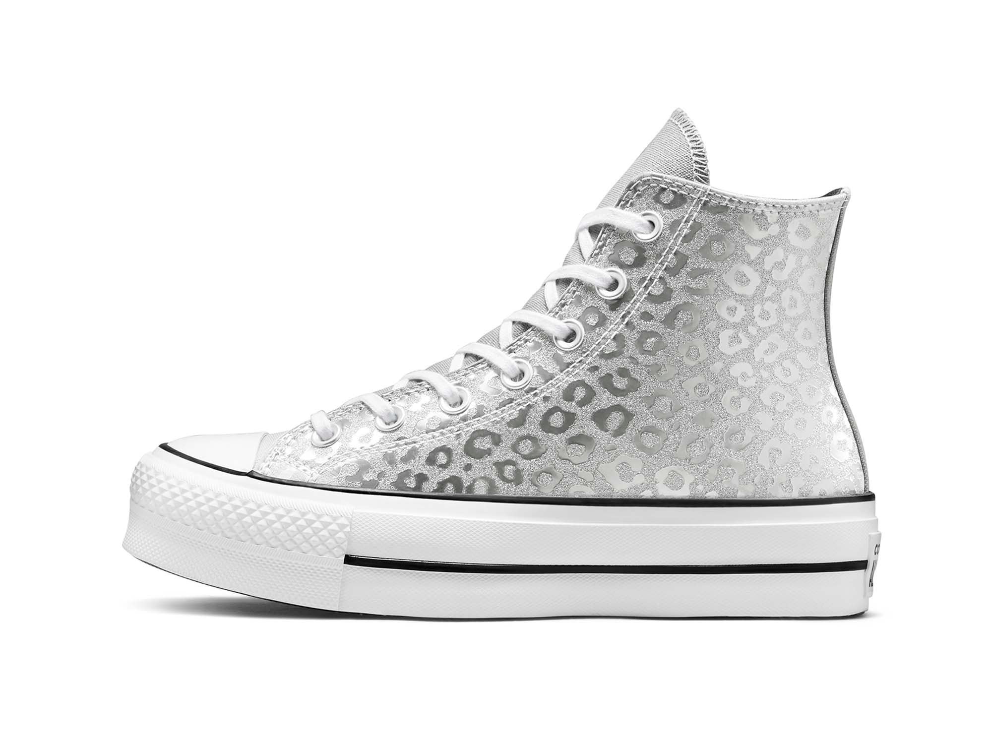 Zapatilla Converse Chuck Taylor Lift Mujer Plateado