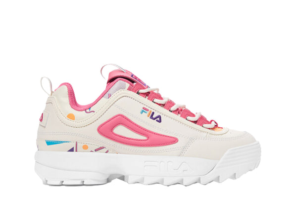 Zapatilla Fila Disruptor II Premium Mujer Mono Blanco - Real Kicks