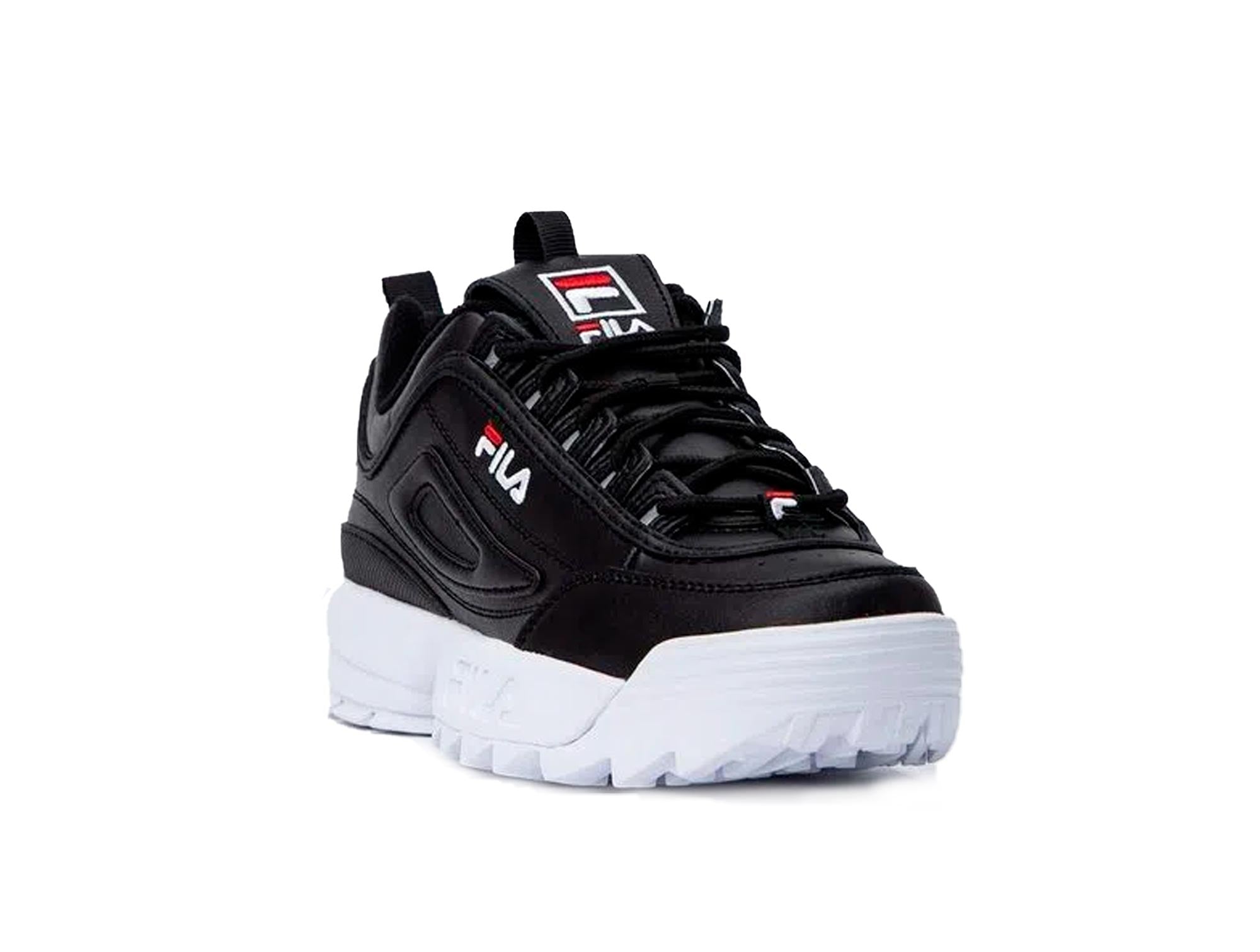 Zapatilla Fila Disruptor II Premium Cuero Unisex Negro