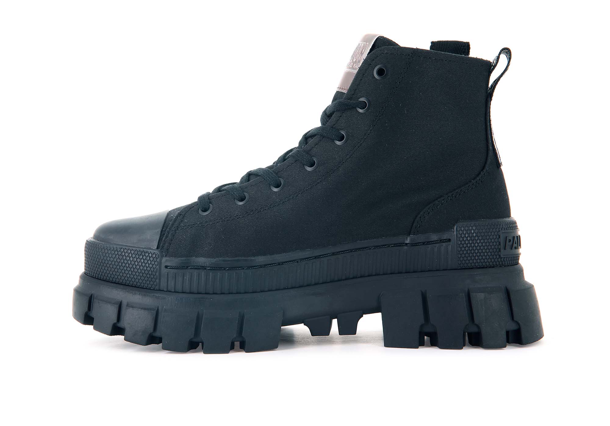 Zapatilla Palladium Revolt Hi Tx Mujer Mono Negro