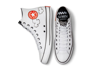 Zapatilla Converse Chuck Taylor Hi Peanuts Unisex Blanco