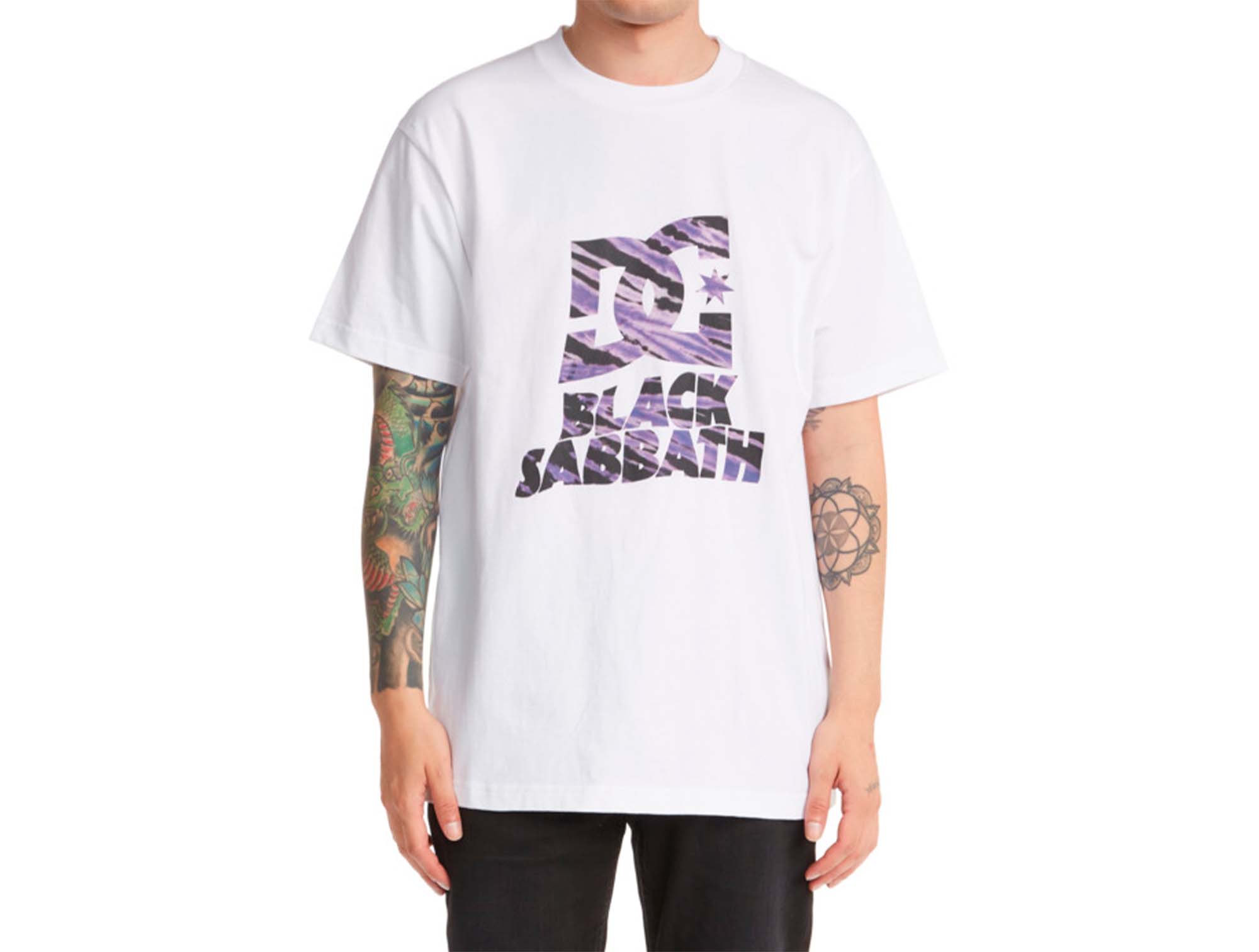 Polera DC Black Sabbath Hombre Blanco