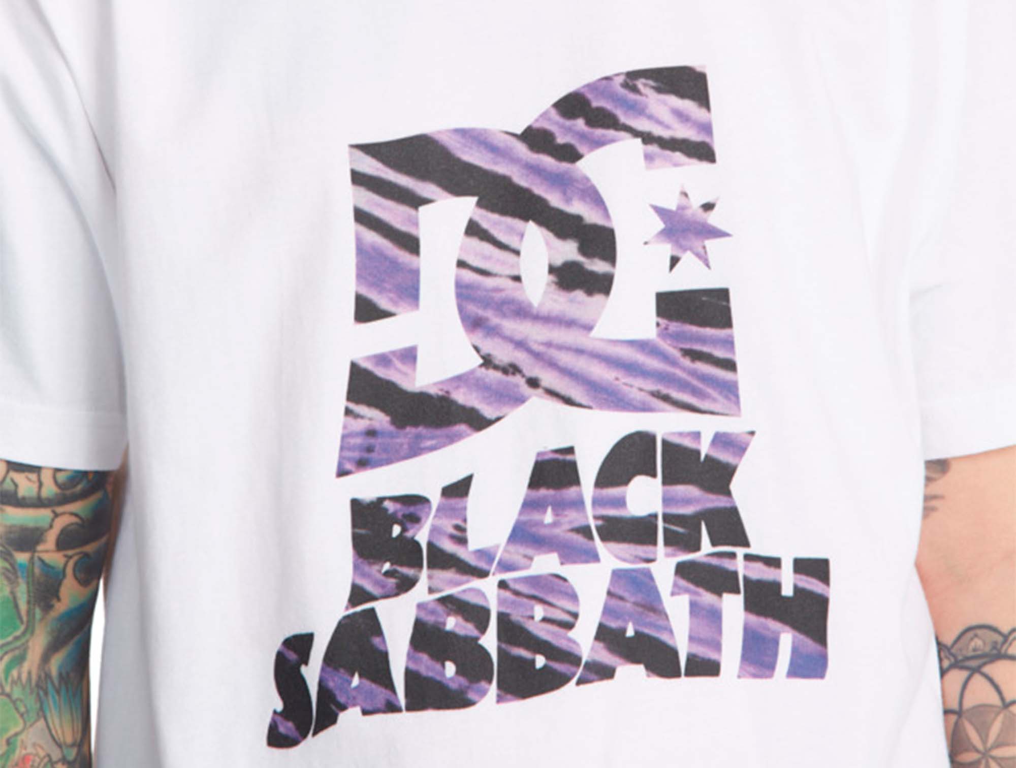 Polera DC Black Sabbath Hombre Blanco