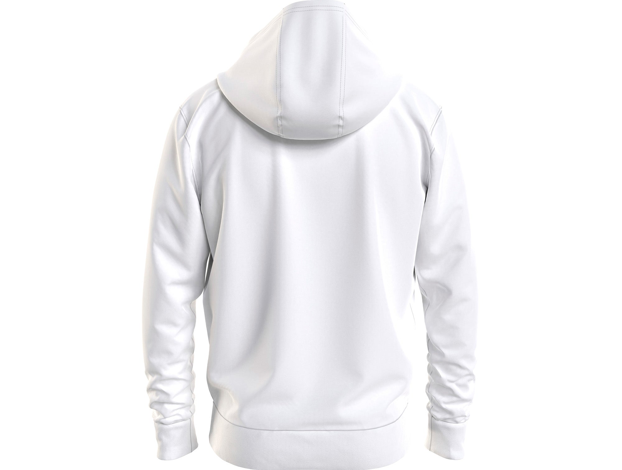 Poleron Cg Tommy Reg Linear Hoodie Hombre Blanco