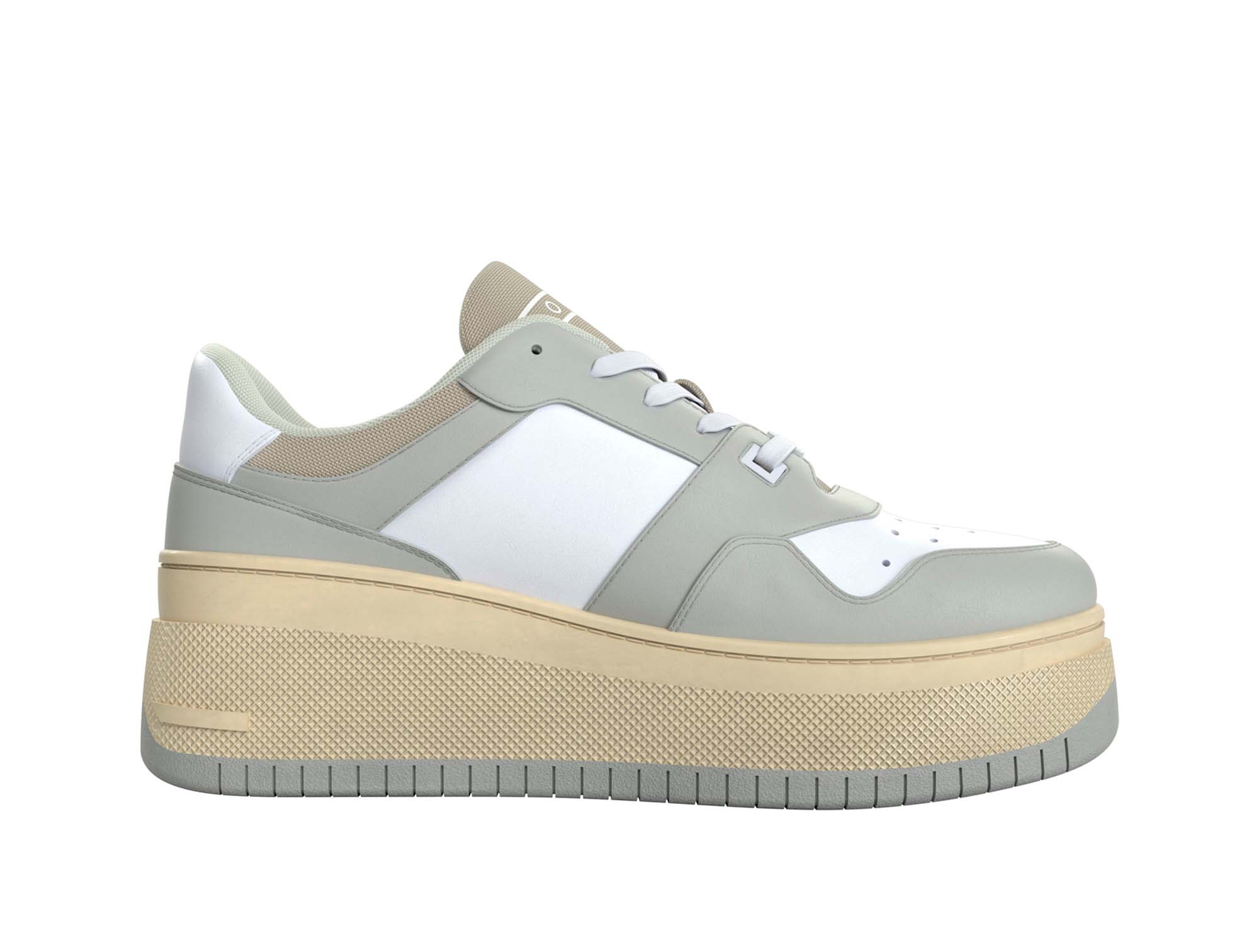 Zapatilla Tommy Meg Flatform Option 1 Mujer Blanco