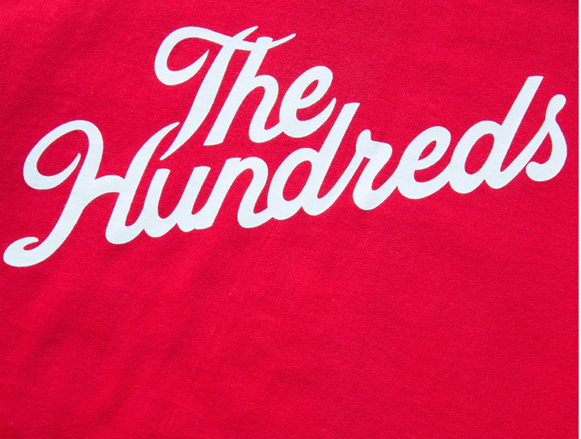 Polera The Hundreds Forever Slant Logo Hombre Rojo