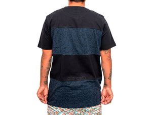 Polera Gangsta Stripes Unisex Negro